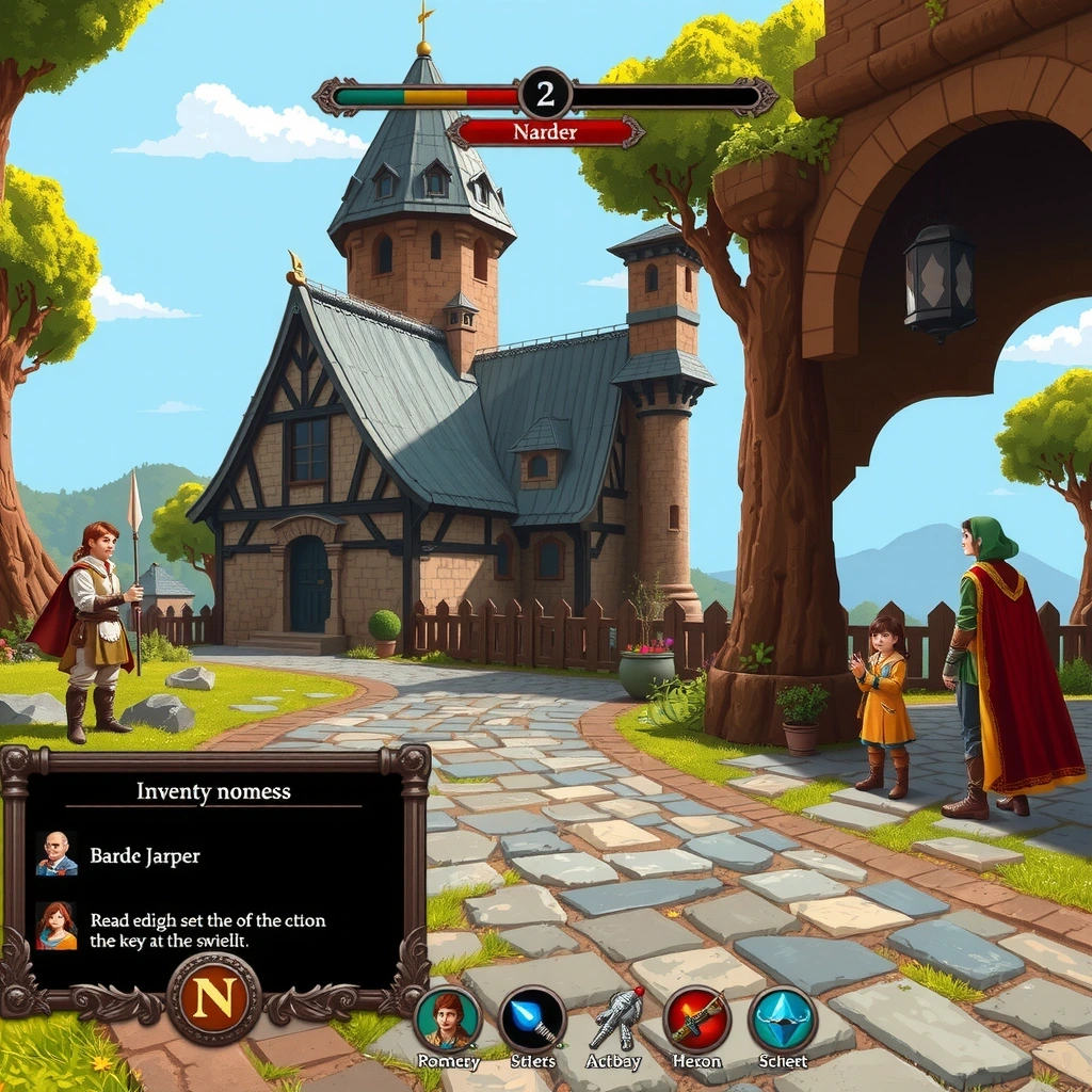 RPG Pixel Art game interface