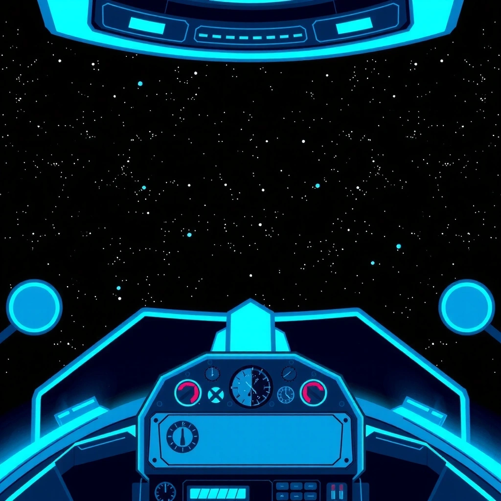 Screenshot RPG espacial - interface de nave