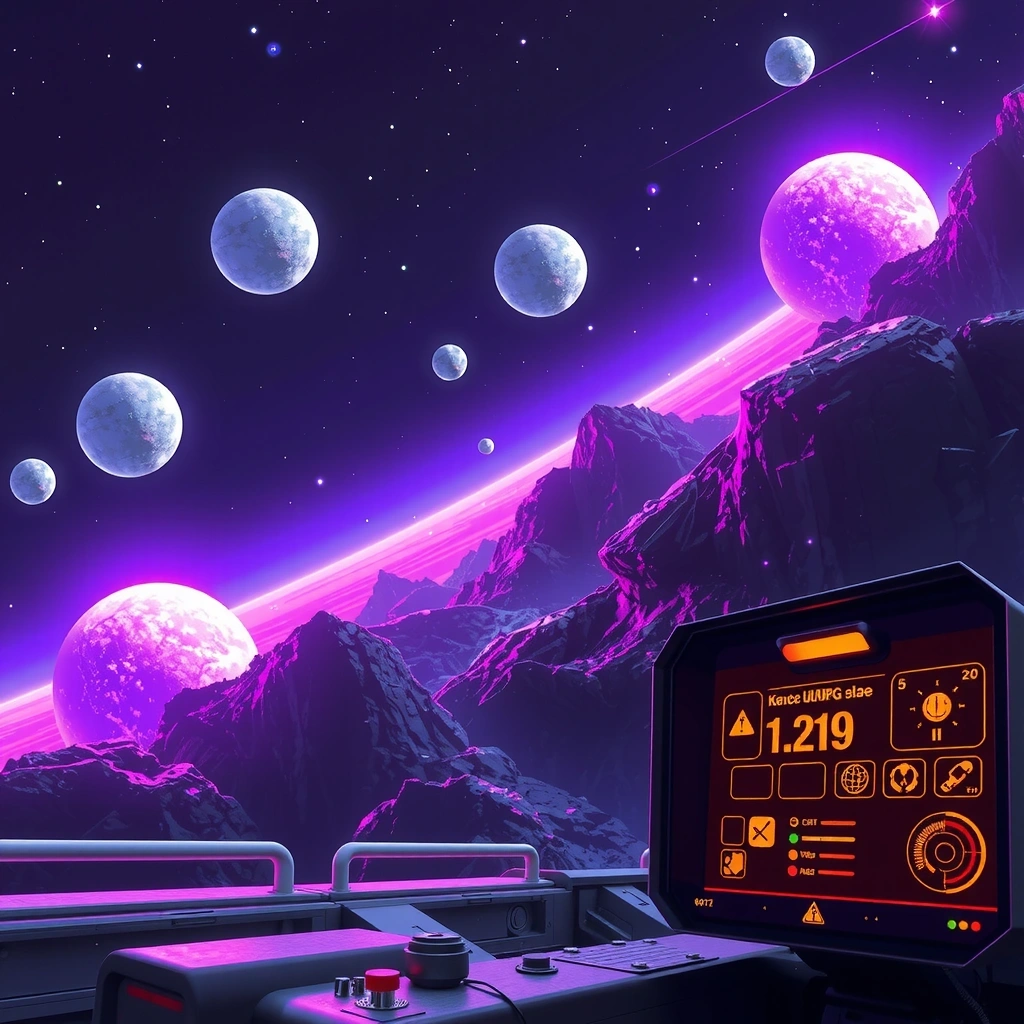 Screenshot RPG espacial - exploración espacial